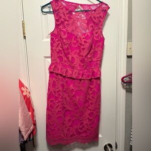 Lilly Pulitzer Pink Lace Dress